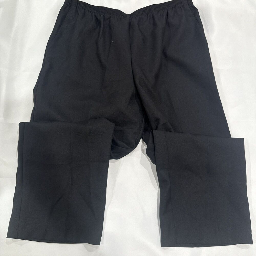 Alfred Dunner Womens black Pants  Petite 18P,  Elastic Waist